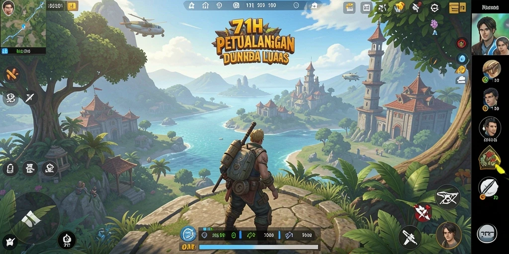 Tangkap momen petualangan terbuka dalam 71H dengan grafis memukau.