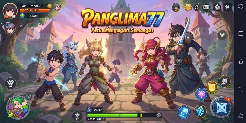 Screenshot utama <strong>PANGLIMA77</strong> menampilkan aksi permainan yang seru dan menegangkan.