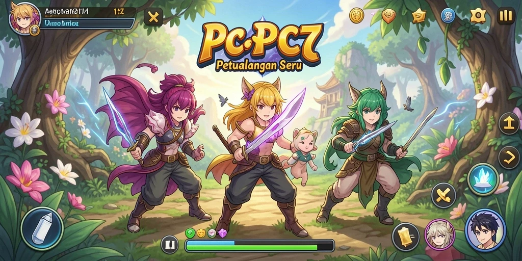 Tampilan menarik dari gameplay PCPC7 yang penuh aksi.