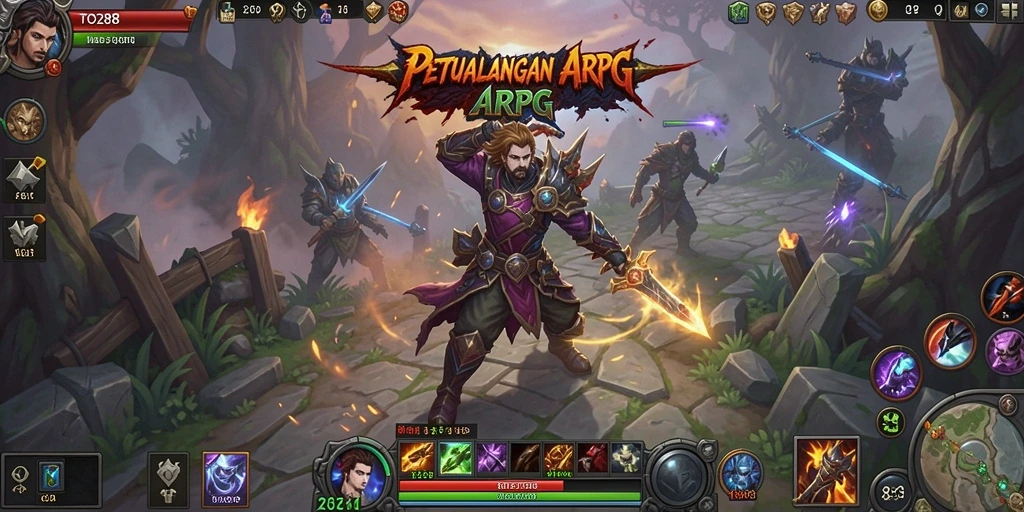 Screenshot TO288 menampilkan aksi seru dalam petualangan ARPG.