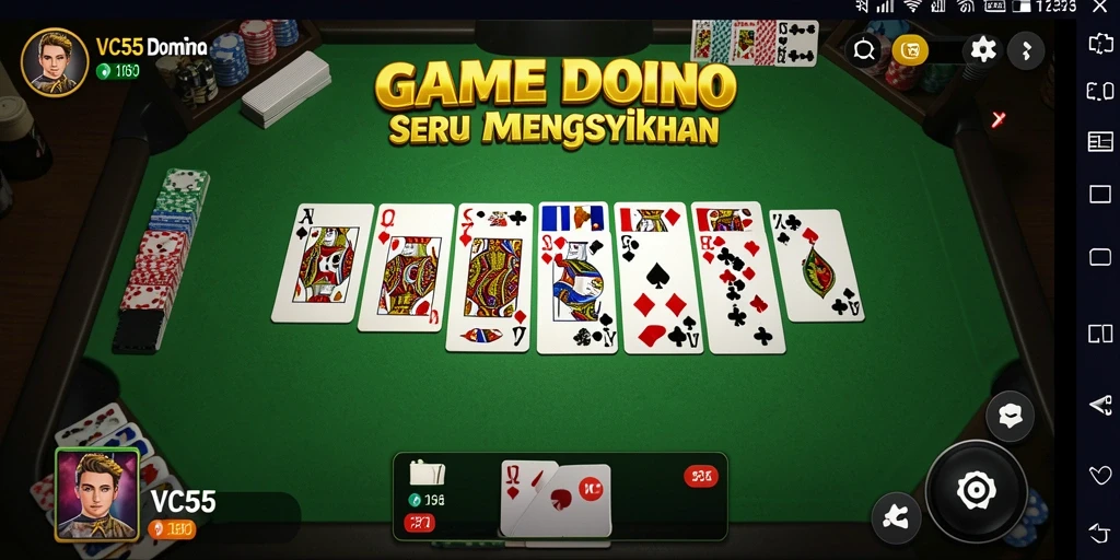 Gameplay menarik di VC55 dengan berbagai mode domino.